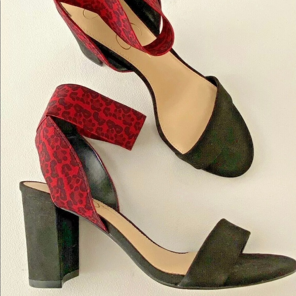 Jessica Simpson Sinista Stretch Ankle Heel Sandal